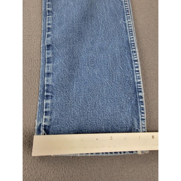 Vintage Wrangler Jeans Mens 34x31 Straight Leg USA Made Distressed Denim 90s - Picture 4 of 14